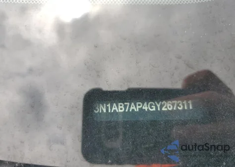 2016 Nissan Sentra S из США, поврежденный, VIN 3N1AB7AP4GY267311